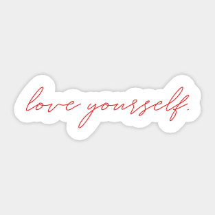 Love Yourself Sticker